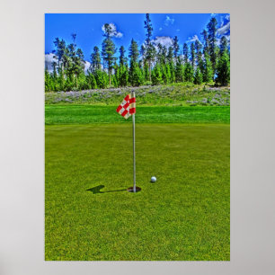 Poster du trou de golf