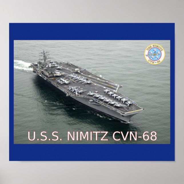 Poster du USS Nimitz CVN-68 (Devant)