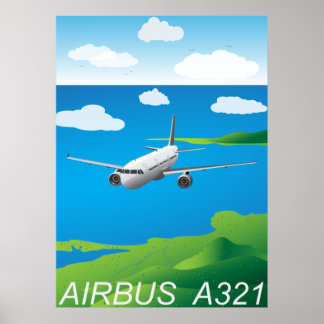 Poster du vecteur A321 Airliner