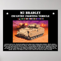 Poster du véhicule de combat M2 Bradley Infantry