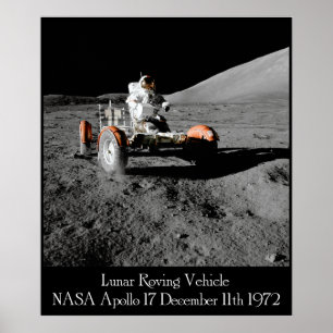 Poster du véhicule lunaire Apollo 17
