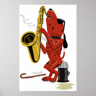 Poster du vieux chien, de la nouvelle lèche