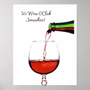 Poster du vin rouge