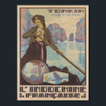 Poster du Vintage voyage d'Indochine<br><div class="desc">Poster du Vintage voyage de l'Indochine.</div>
