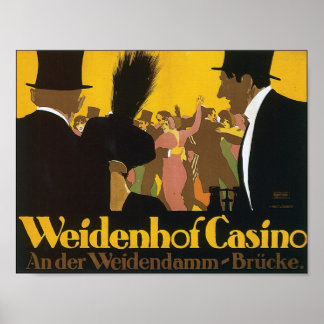 Poster du Vintage voyage du casino Weidenhof