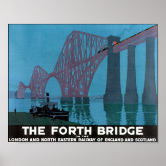 Poster du Vintage voyage du pont Forth