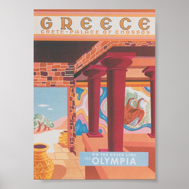Poster du Vintage voyage grec (Devant)