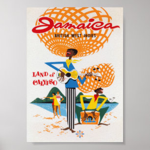 Poster du Vintage voyage Jamaica Retro