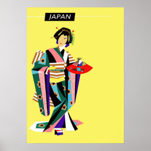 Poster du Vintage voyage japonais Retro