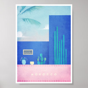 Poster du Vintage voyage marocain