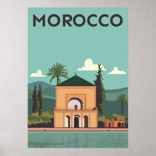 Poster du Vintage voyage marocain