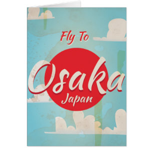 Poster du Vintage voyage Osaka Japon