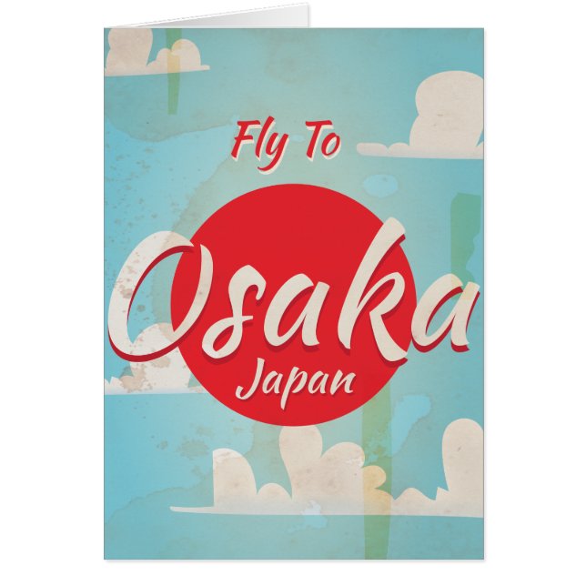 Poster du Vintage voyage Osaka Japon (Devant)