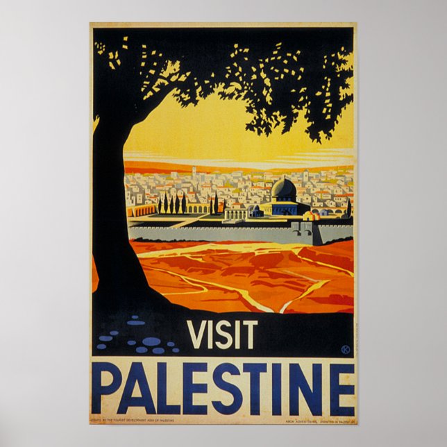 Poster du Vintage voyage palestinien (Devant)
