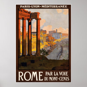 Poster du Vintage voyage Rome