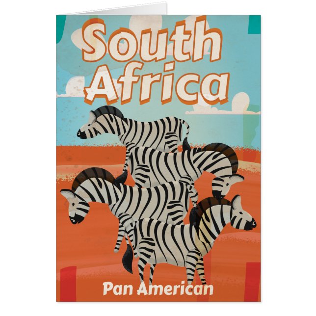 Poster du Vintage voyage sud-africain (Devant)