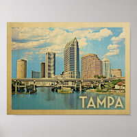 Poster du Vintage voyage Tampa