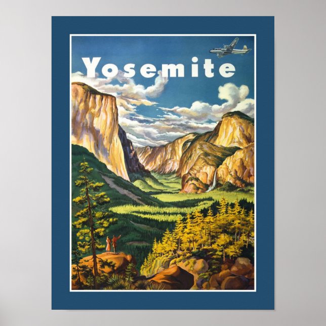 Poster du Vintage voyage Yosemite (Devant)