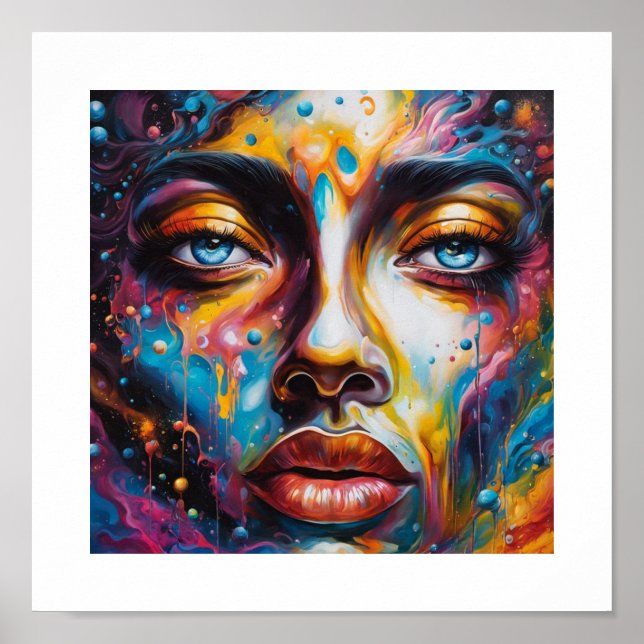 Poster du visage de Dieu (Devant)