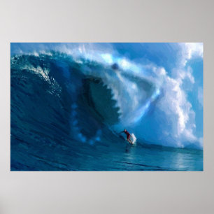 Poster du visage de requin