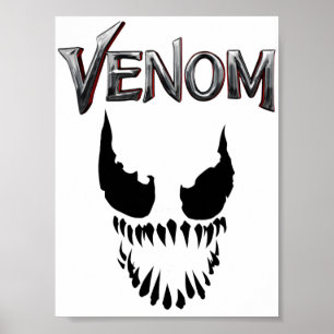 Poster du visage de Venom