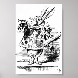Poster du White Rabbit Herald (Alice's Adventures)