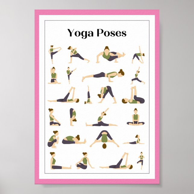 Poster du Yoga Pick a Pose Brain Break (Rose) (Devant)