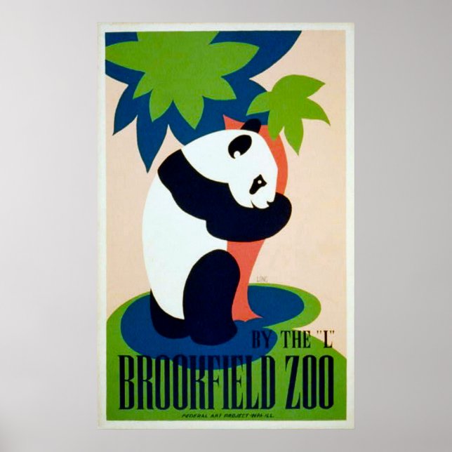 Poster du zoo de Panda Brookfield (Devant)