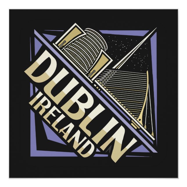 Poster Dublin Irlande (Devant)