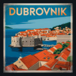 Poster Dubrovnik vintage<br><div class="desc">Dubrovnik Croatie vintage</div>