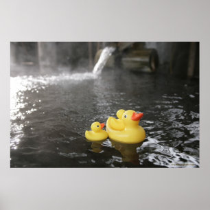 Poster Duckies en caoutchouc japonais