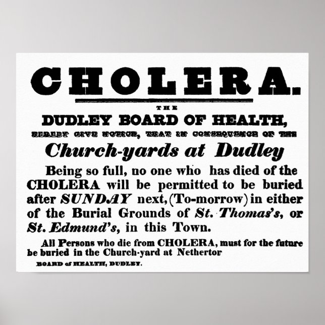 Poster Dudley Board of Health (Devant)