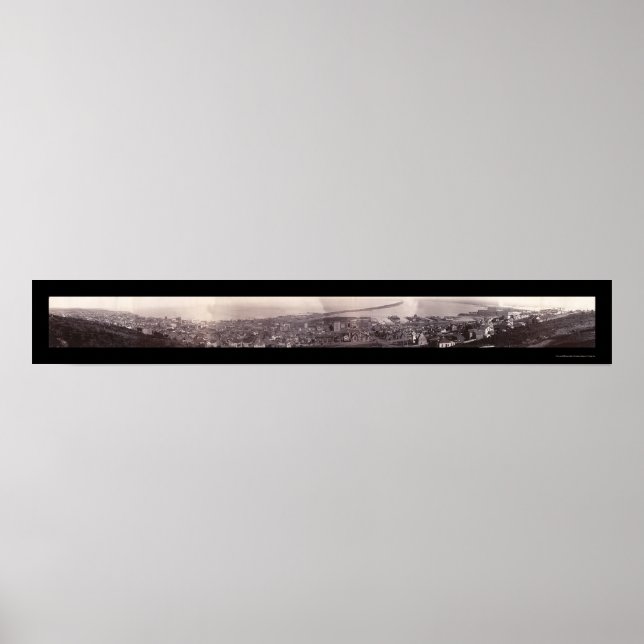 Poster Duluth MN Panorama Photo 1886 (Devant)