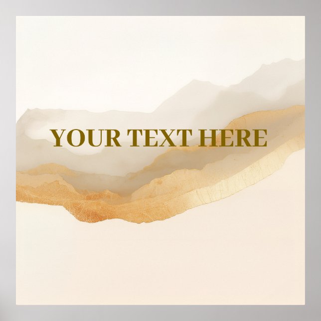 Poster d'un paysage luxueux - Ajouter votre propre (Devant)