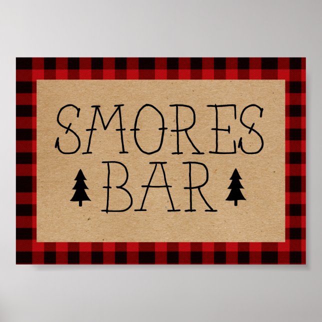 Poster d'un petit bar Bear Smores (Devant)