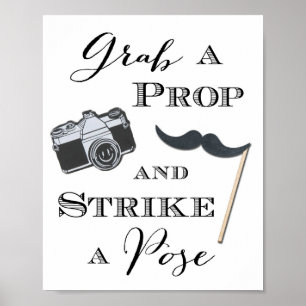 Poster d'un poster de photos signé par un mariage