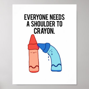 Poster D'Un Pun D'Art Artiste À La Crayon