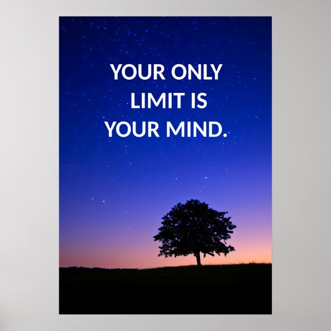 Poster d'une citation d'affirmation positive (Devant)
