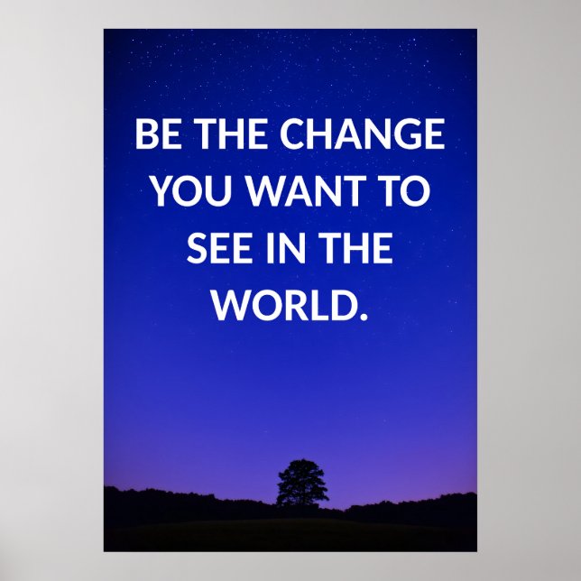 Poster d'une citation d'affirmation positive (Devant)