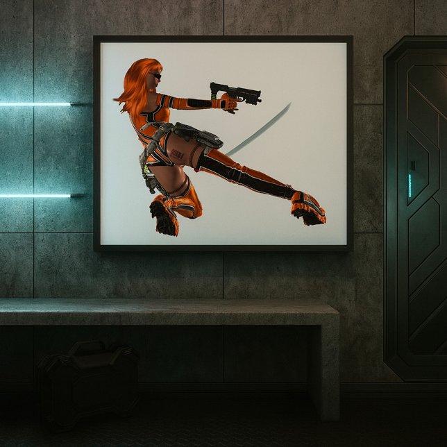 Poster d'une femme guerrière (Créateur téléchargé)