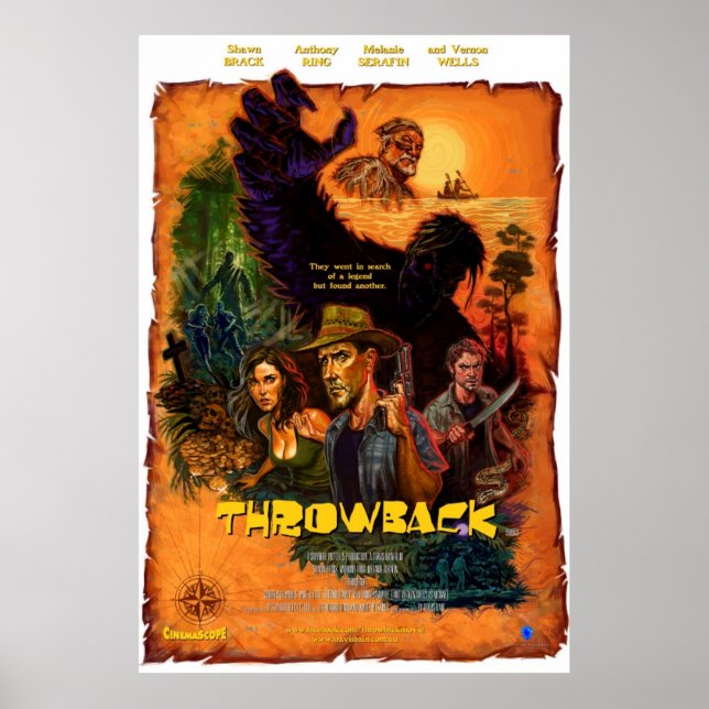 Poster d'une feuille de film "Throwback" (Devant)