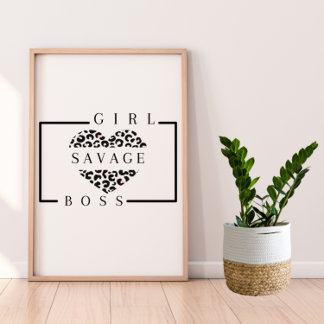 Poster d'une fille sauvage
