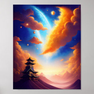 Poster d'une nuit dans les étoiles