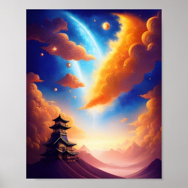 Poster d'une nuit dans les étoiles (Devant)