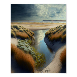 Poster Dunes côtières néerlandaises