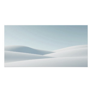 Poster Dunes de neige douce – Hiver minimaliste calme