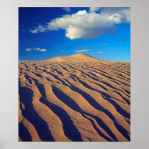 Poster Dunes de sable et nuages