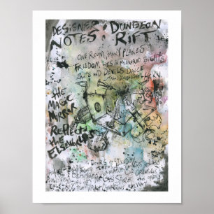 Poster Dungeon Rift Designer Notes Peinture