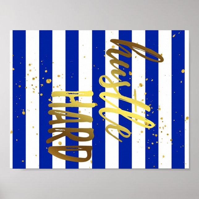 Poster dur de l'effet de pétrole de l'or Hustle (Devant)