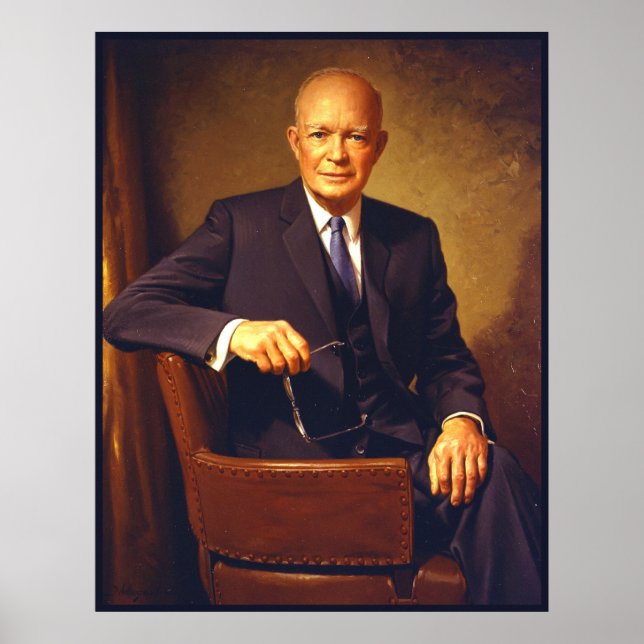 Poster Dwight D. Eisenhower Portrait présidentiel (Devant)